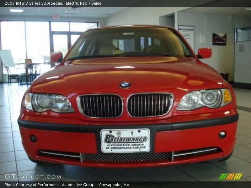 Electric Red / Beige 2003 BMW 3 Series 330i Sedan