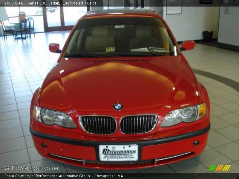Electric Red / Beige 2003 BMW 3 Series 330i Sedan