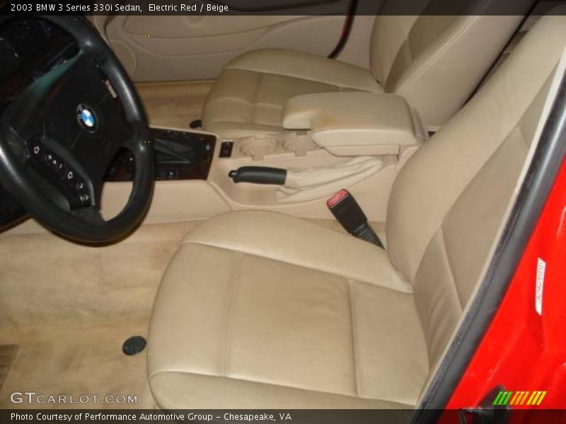 Electric Red / Beige 2003 BMW 3 Series 330i Sedan