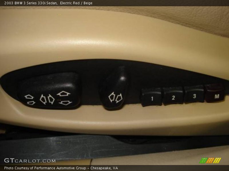 Electric Red / Beige 2003 BMW 3 Series 330i Sedan
