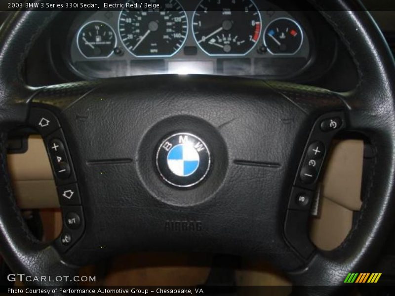 Electric Red / Beige 2003 BMW 3 Series 330i Sedan