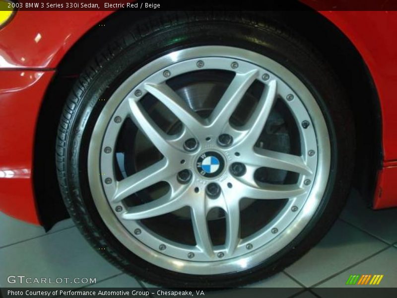 Electric Red / Beige 2003 BMW 3 Series 330i Sedan