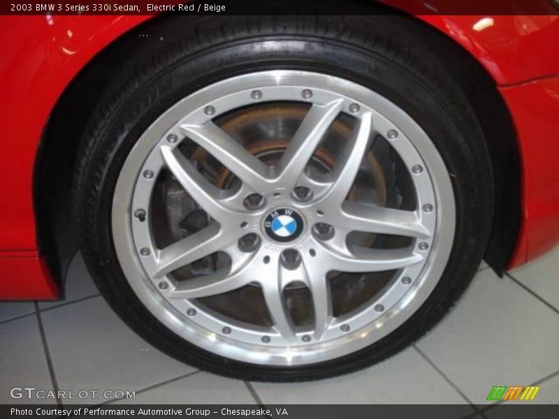 Electric Red / Beige 2003 BMW 3 Series 330i Sedan