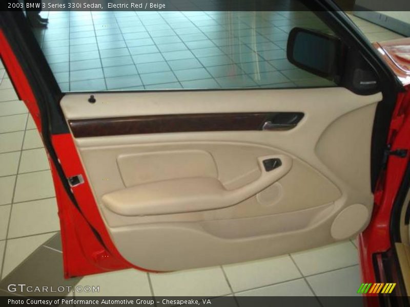 Electric Red / Beige 2003 BMW 3 Series 330i Sedan