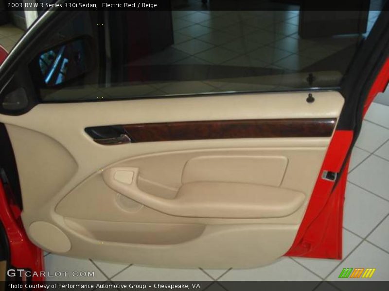 Electric Red / Beige 2003 BMW 3 Series 330i Sedan