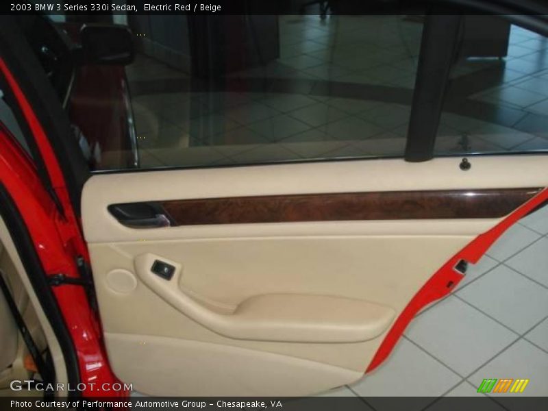 Electric Red / Beige 2003 BMW 3 Series 330i Sedan