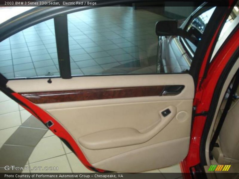 Electric Red / Beige 2003 BMW 3 Series 330i Sedan
