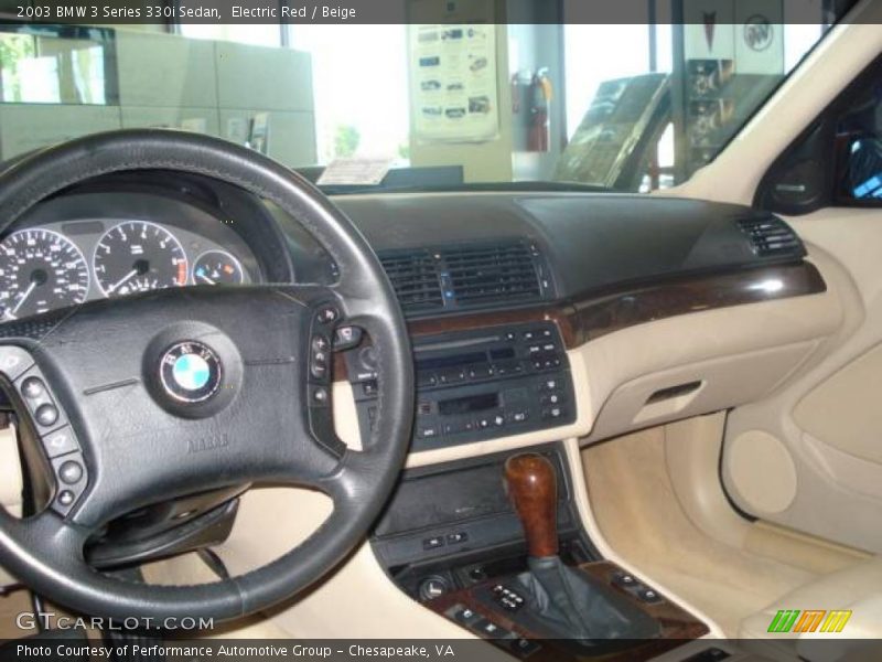 Electric Red / Beige 2003 BMW 3 Series 330i Sedan
