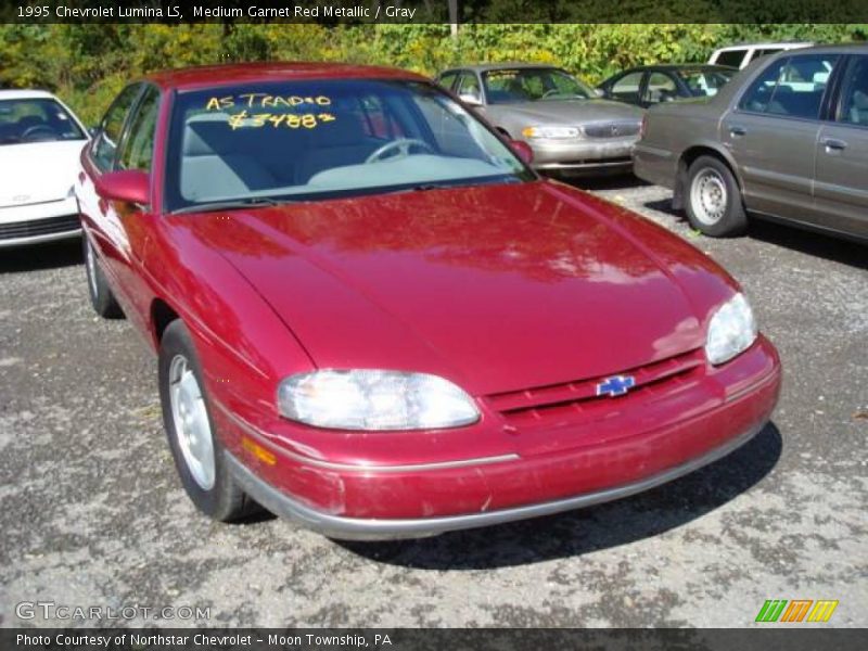Medium Garnet Red Metallic / Gray 1995 Chevrolet Lumina LS