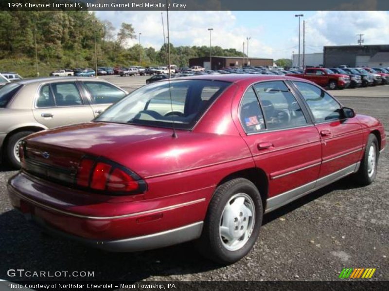 Medium Garnet Red Metallic / Gray 1995 Chevrolet Lumina LS