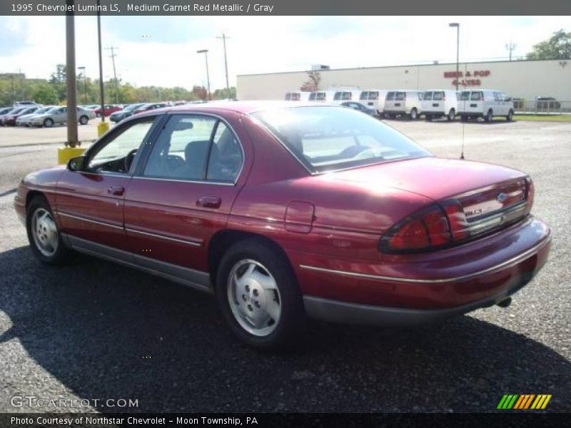Medium Garnet Red Metallic / Gray 1995 Chevrolet Lumina LS