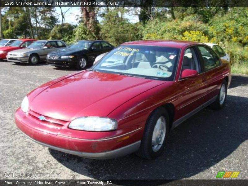 Medium Garnet Red Metallic / Gray 1995 Chevrolet Lumina LS