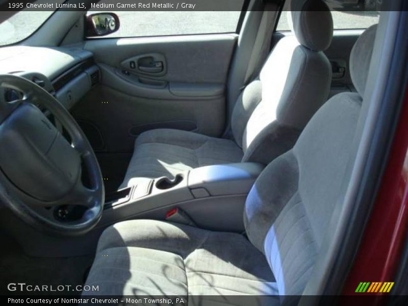 Medium Garnet Red Metallic / Gray 1995 Chevrolet Lumina LS
