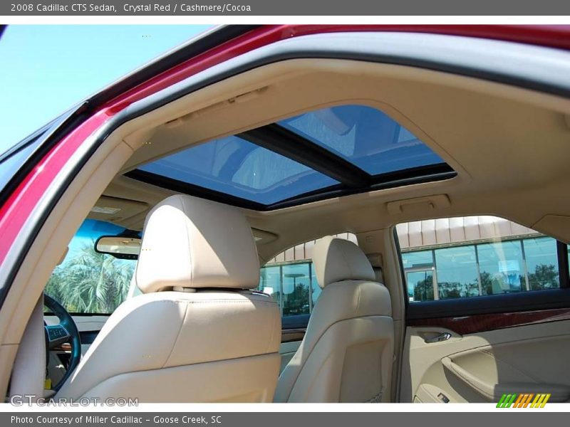 Crystal Red / Cashmere/Cocoa 2008 Cadillac CTS Sedan