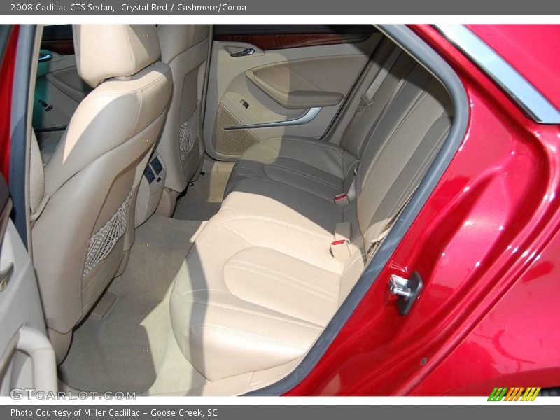 Crystal Red / Cashmere/Cocoa 2008 Cadillac CTS Sedan