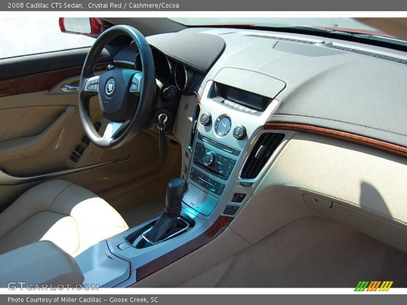 Crystal Red / Cashmere/Cocoa 2008 Cadillac CTS Sedan