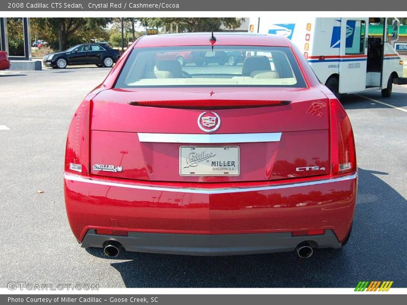 Crystal Red / Cashmere/Cocoa 2008 Cadillac CTS Sedan