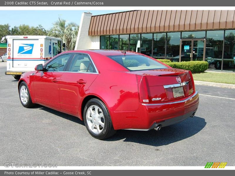 Crystal Red / Cashmere/Cocoa 2008 Cadillac CTS Sedan