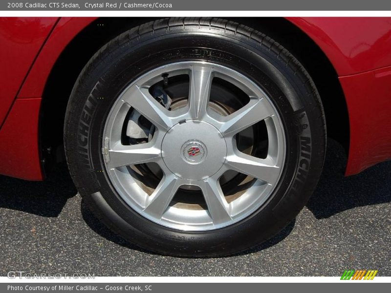 Crystal Red / Cashmere/Cocoa 2008 Cadillac CTS Sedan