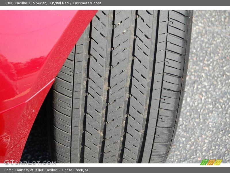 Crystal Red / Cashmere/Cocoa 2008 Cadillac CTS Sedan