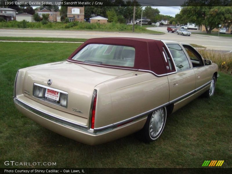 Light Sandrift Metallic / Gray 1996 Cadillac DeVille Sedan