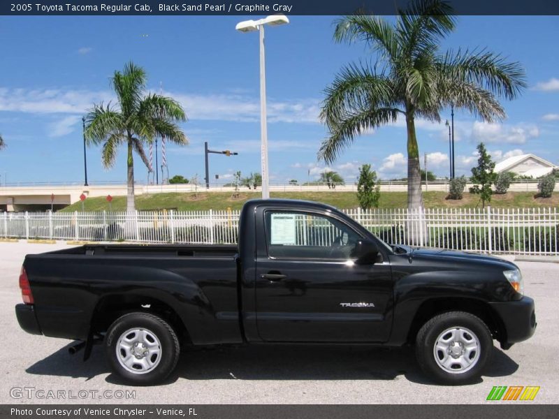 Black Sand Pearl / Graphite Gray 2005 Toyota Tacoma Regular Cab