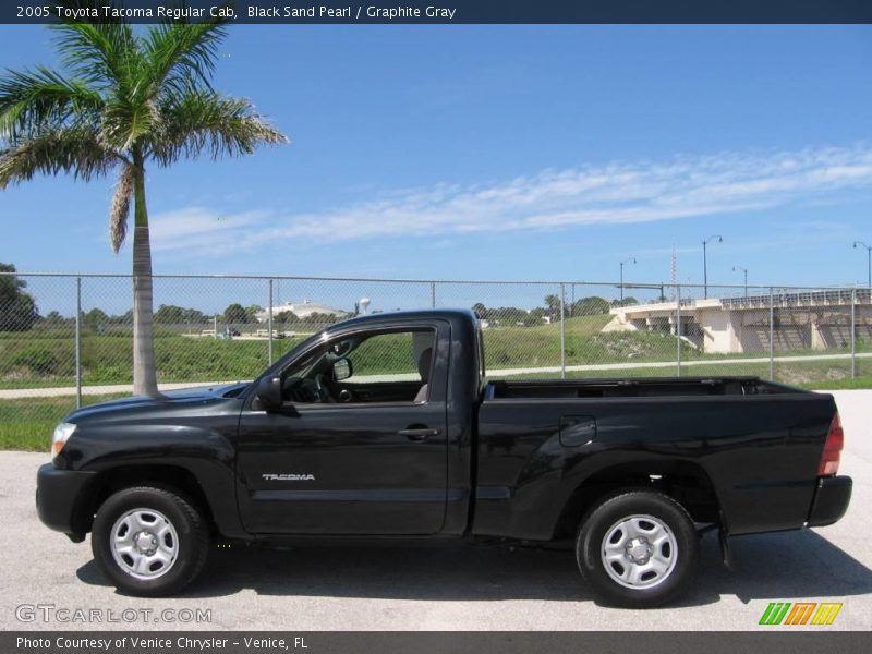 Black Sand Pearl / Graphite Gray 2005 Toyota Tacoma Regular Cab