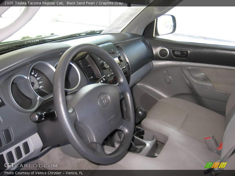 Black Sand Pearl / Graphite Gray 2005 Toyota Tacoma Regular Cab