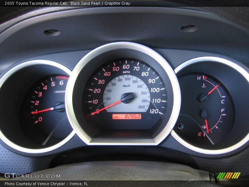 Black Sand Pearl / Graphite Gray 2005 Toyota Tacoma Regular Cab
