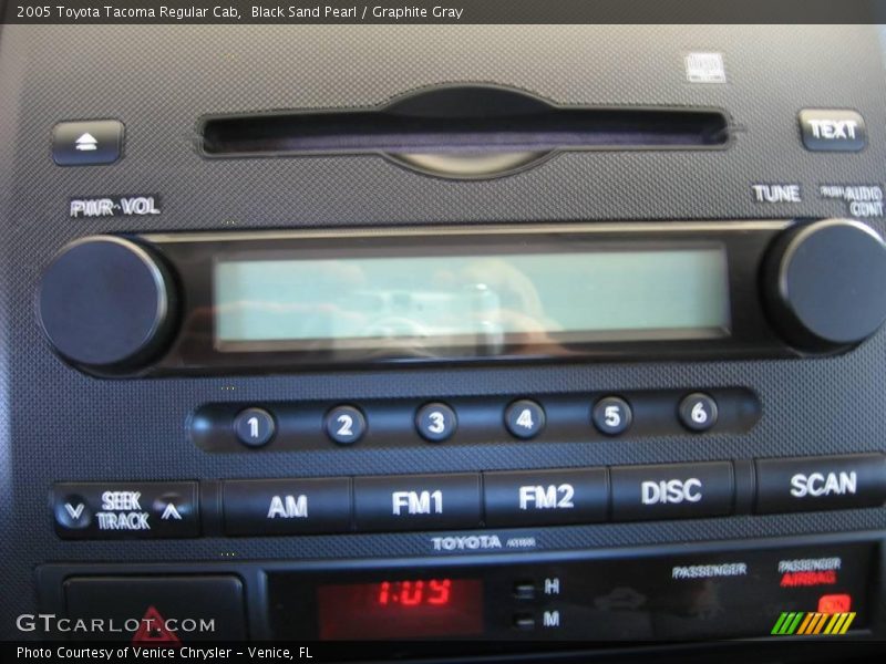 Black Sand Pearl / Graphite Gray 2005 Toyota Tacoma Regular Cab