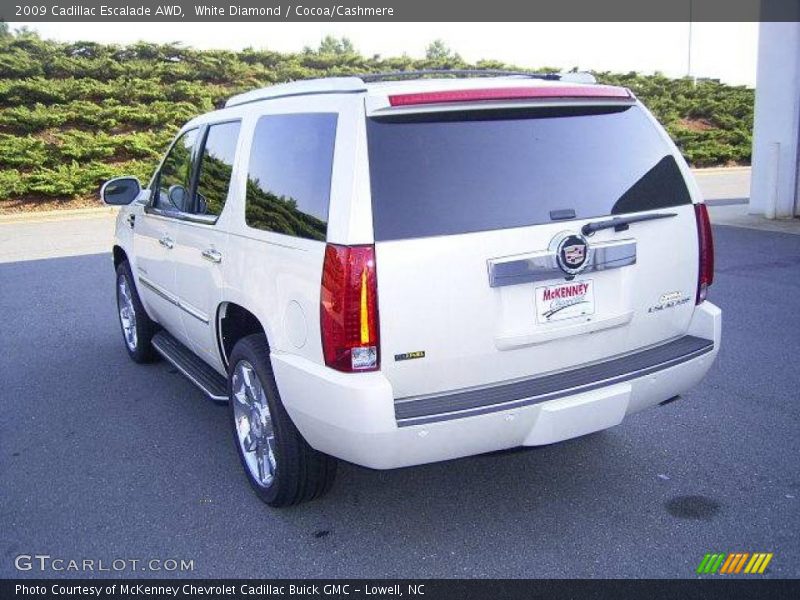 White Diamond / Cocoa/Cashmere 2009 Cadillac Escalade AWD
