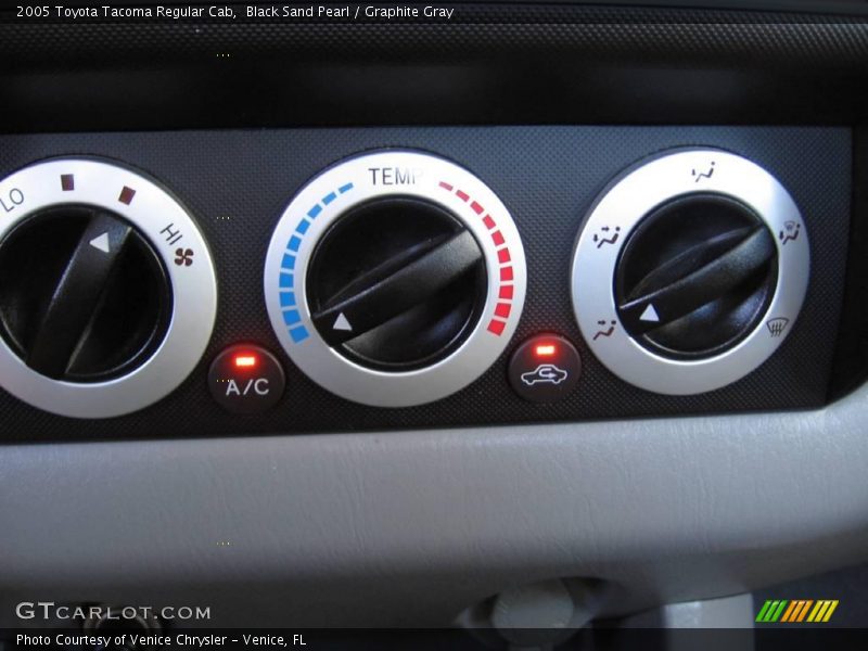 Black Sand Pearl / Graphite Gray 2005 Toyota Tacoma Regular Cab