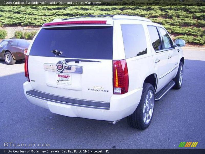 White Diamond / Cocoa/Cashmere 2009 Cadillac Escalade AWD