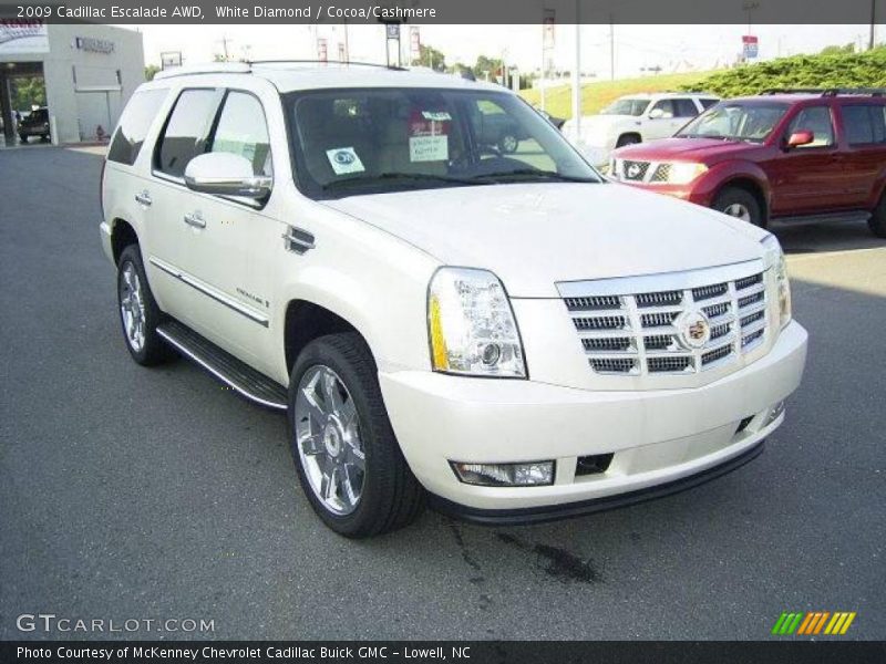 White Diamond / Cocoa/Cashmere 2009 Cadillac Escalade AWD