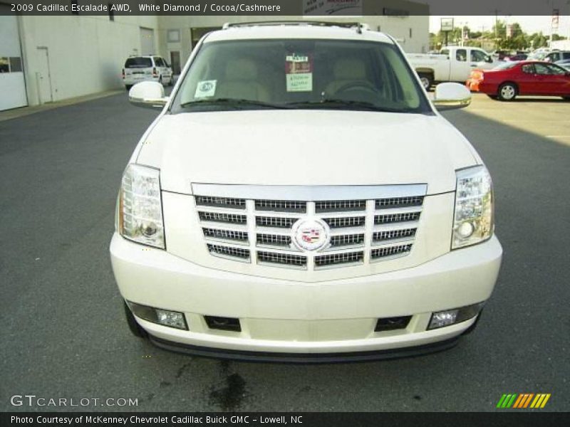 White Diamond / Cocoa/Cashmere 2009 Cadillac Escalade AWD