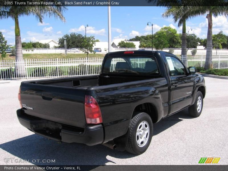 Black Sand Pearl / Graphite Gray 2005 Toyota Tacoma Regular Cab