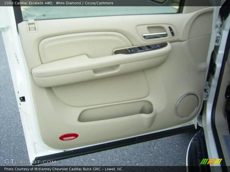 White Diamond / Cocoa/Cashmere 2009 Cadillac Escalade AWD