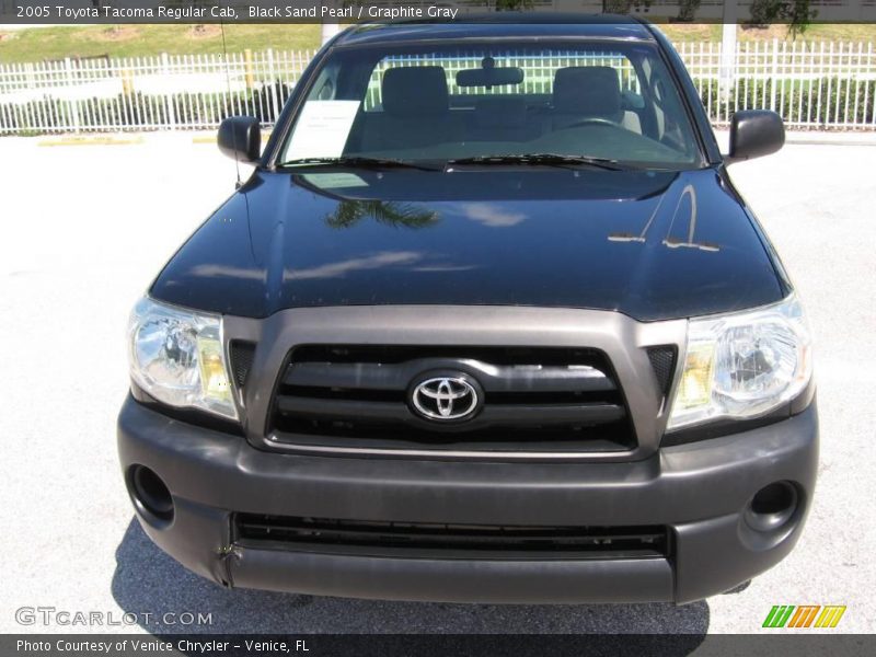 Black Sand Pearl / Graphite Gray 2005 Toyota Tacoma Regular Cab
