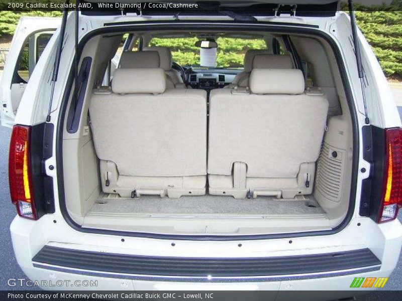 White Diamond / Cocoa/Cashmere 2009 Cadillac Escalade AWD