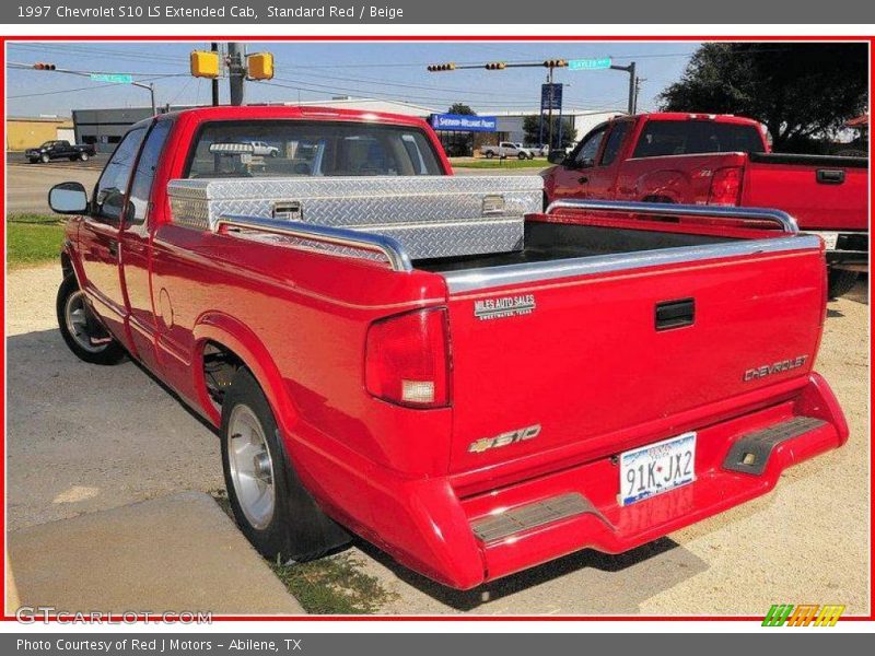 Standard Red / Beige 1997 Chevrolet S10 LS Extended Cab