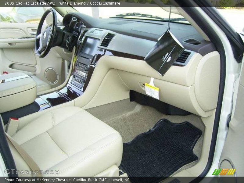White Diamond / Cocoa/Cashmere 2009 Cadillac Escalade AWD
