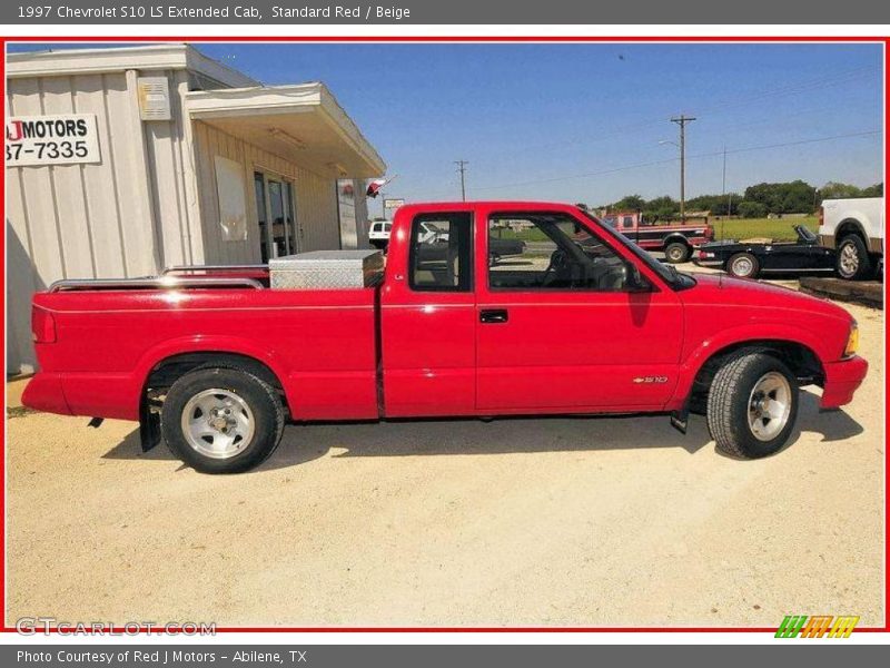 Standard Red / Beige 1997 Chevrolet S10 LS Extended Cab