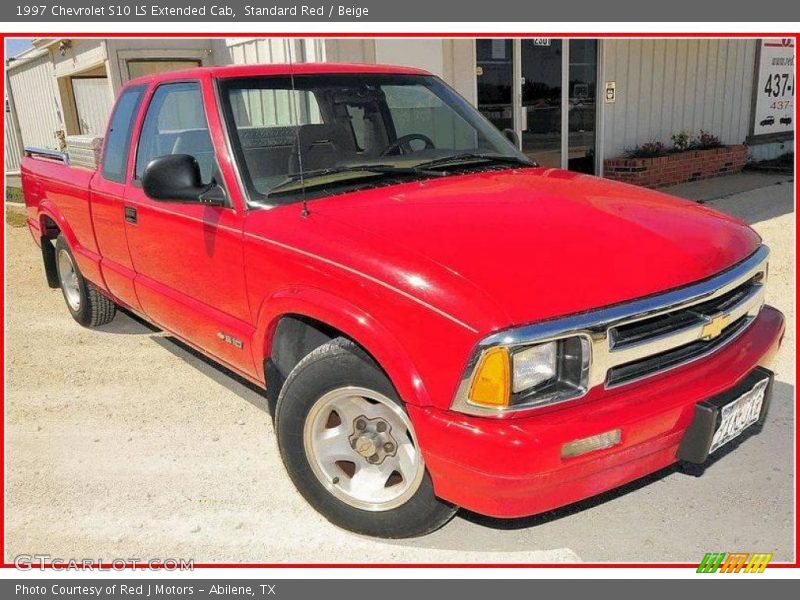 Standard Red / Beige 1997 Chevrolet S10 LS Extended Cab