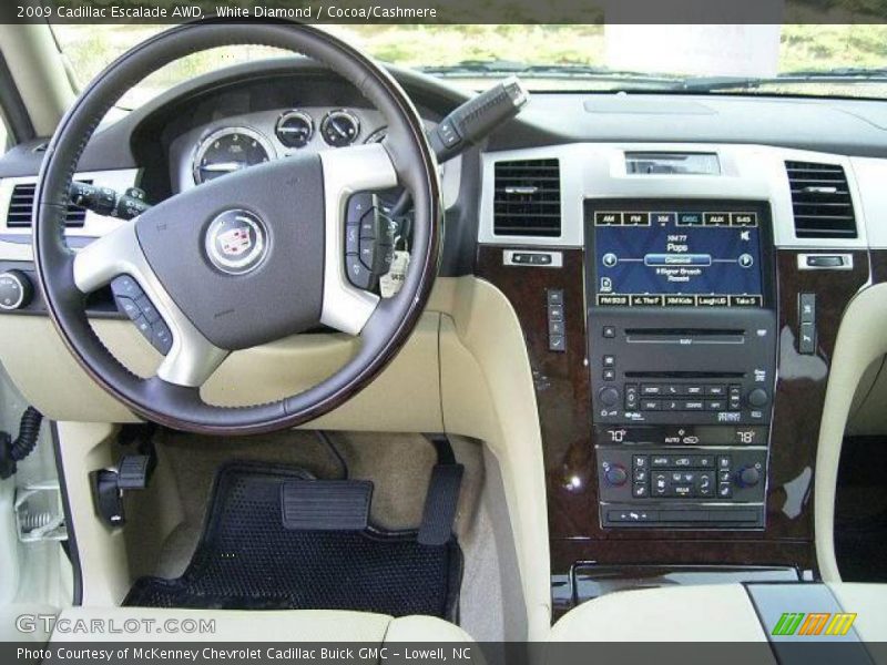 White Diamond / Cocoa/Cashmere 2009 Cadillac Escalade AWD