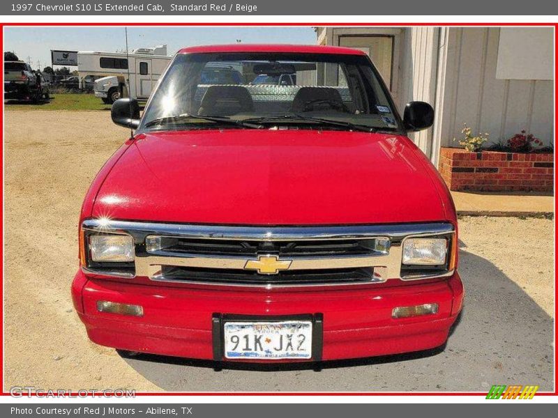 Standard Red / Beige 1997 Chevrolet S10 LS Extended Cab