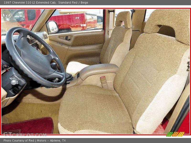 Standard Red / Beige 1997 Chevrolet S10 LS Extended Cab