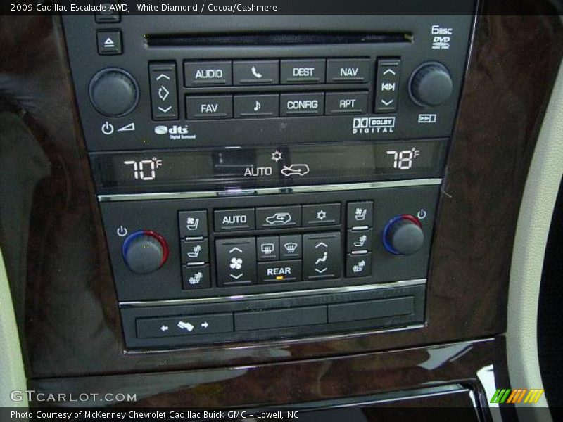 White Diamond / Cocoa/Cashmere 2009 Cadillac Escalade AWD
