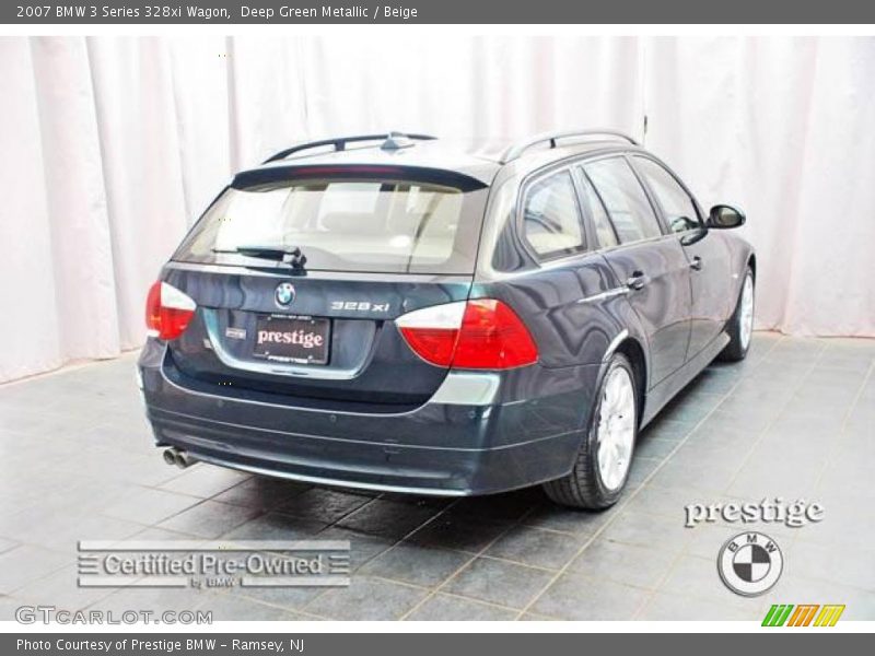 Deep Green Metallic / Beige 2007 BMW 3 Series 328xi Wagon
