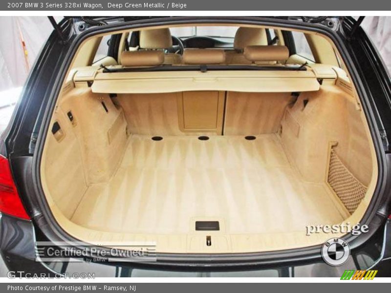 Deep Green Metallic / Beige 2007 BMW 3 Series 328xi Wagon
