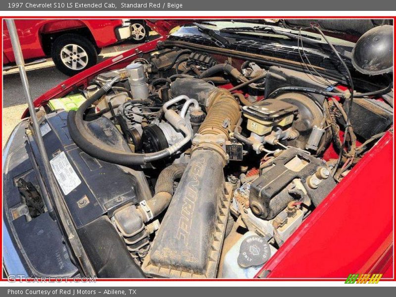 Standard Red / Beige 1997 Chevrolet S10 LS Extended Cab